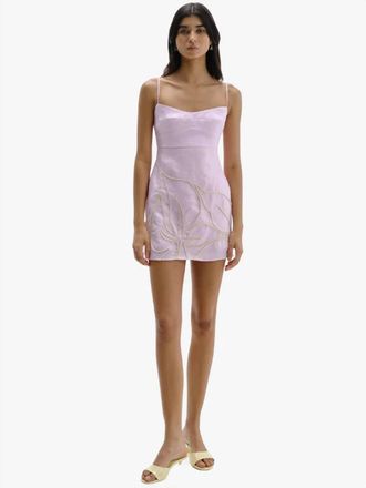 Cala de la Cruz Lucca Mini Dress In Cherry Blossom