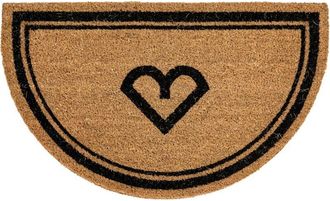 Beliani Felpudo De Fibra De Coco Antideslizante 45 X 75 Cm Con Dorso De Pvc Natural Dalahican