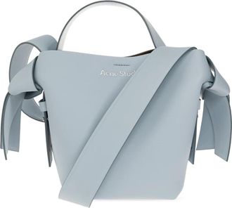 Acne Studios Tassen, unisex, Blauw, ONE Size, Leer, Musubi Mini Tas