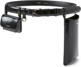Coperni Leather Case Belt Bag in Black at Nordstrom