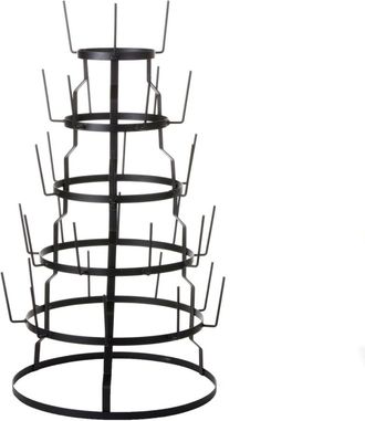 MiCa Decorations Soporte de niveles negro h76xb44xl44cm