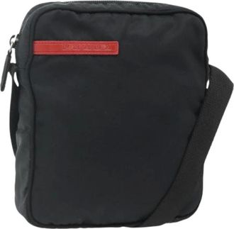 Prada Pre-owned Cross Body Bags, female, Black, Size: ONE SIZE Pre-owned Vintage Nylon Shoulder Bag