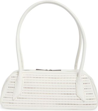 BCBGeneration Perforated Faux Leather Shoulder Bag in Powder at Nordstrom Rack