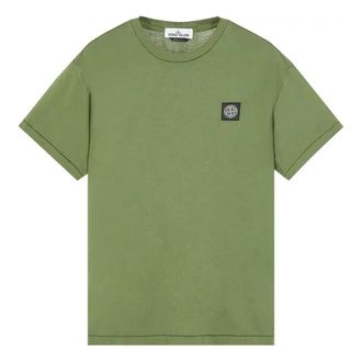 Stone Island Logo Patch T-shirt Sage 101524113-V0055