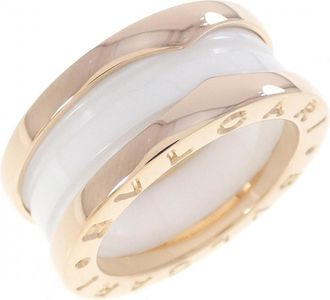 Bulgari Pink Gold Pink Gold (18K) Ceramic Band Ring (Pre-Owned)