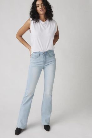 Levi's Jeans 726 svasati a vita alta - Donna - 31X30 - Lavaggio chiaro / Eternal Indigo Light