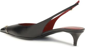 Valentino Garavani Womens Pumps Vlogo Signature Black Calf Leather Upper Upper: High Heel Shoes