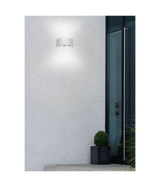 Trade Shop Trade Shop - Aplique Led Exterior 16 Vatios Corona Ip65 Arriba Y Abajo Luz Blanca Es64