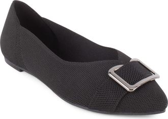 Elie Tahari Lucerne Pointed Toe Flat in Black at Nordstrom, Size 6.5