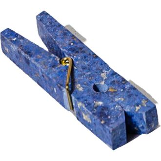 D.A.R. Proyectos Decorative Gemstone Laundry Clip in Dumortierite Blue at Nordstrom
