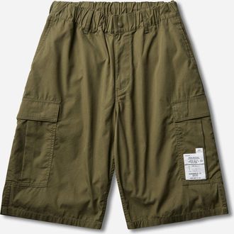 Neighborhood Men s Wide Cargo Short Pants Olive Drab
