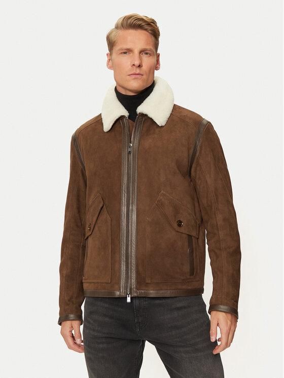 Lederjacke Herren Hugo Boss Lederjacke Lammleder HUGO BOSS