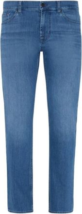 7 For All Mankind Standard Lux Performance Straight Leg Jeans - Heren - Regular Fit Jeans - Blauw - W33 - Katoen - Jeans