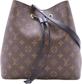 Louis Vuitton Beige Black Brown Monogram Monogram Shoulder Bag (Pre-Owned)