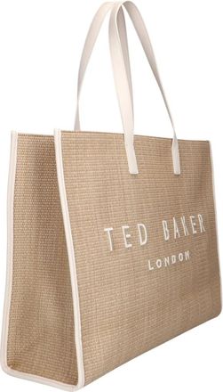Ted Baker Tassen, Dames, Beige, ONE Size, Katoen, Pallmer Shopper