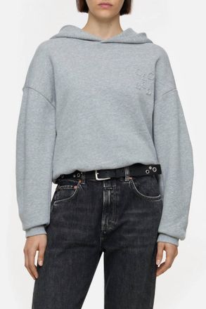 Closed Womens Folded Hem Hoodie In Grey