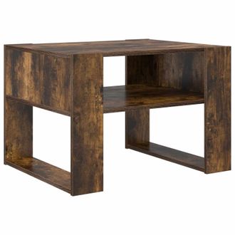 vidaXL Mesa De Caf&eacute; Roble Ahumado 66 X 53 X 45 Cm Madera De Ingenier&iacute;a Vidaxl