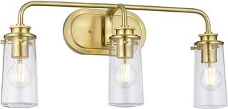 Netlighting Kichler Braelyn 3 Light Wall Light Brushed Brass IP44