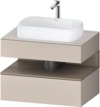 Duravit Duravit - Qatego Consola Mueble Bajo Lavabo, 1 Extra&iacute;ble, 1 Caj&oacute;n