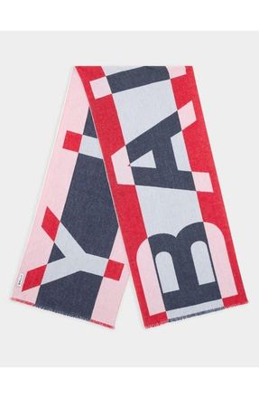 Bally Scarf with a Geometric Bally Logo in Red at Nordstrom