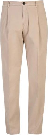 BRIGLIA 1949 Beige Gabardine Katoen/Modal Broek - Heren - Nette broeken - Beige - 2XL - Katoen - Broeken