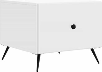 vidaXL Mesa De Caf&eacute; Con Caj&oacute;n 49 X 50 X 40 Cm Madera De Ingenier&iacute;a Vidaxl