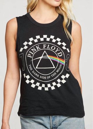 Chaser Pink Floyd Graphic Tank Top In Black