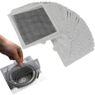 OEM 40 Unidades De Filtros Adhesivos Desechables Para El Cabello De La Ducha, 15 Cm X 15 Cm, Filtro Adhesivo Flexible Para El Cabello De La Ducha, La Coci