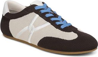 Veronica Beard Riviera Knit Sneaker in Espresso/Ecru at Nordstrom, Size 8.5