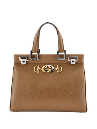 Gucci Zumi Top Handle Bag Leather Small satchel - Brown