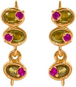 Girls Crew Mini Olive Drop Earrings in Gold at Nordstrom