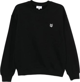 Maison Kitsun&eacute; Heren, Sweatshirts & Hoodies, Zwart, Maat: L