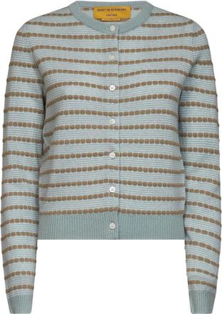 Guest In Residence Truien & Vesten, Dames, Veelkleurig, M, Kasjmier, Cardigan met knoopsluiting van kasjmier