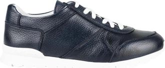 Kiton Leather Deer Sneakers - Heren - Sneakers - Blauw - 44 EU - Leer - Schoenen