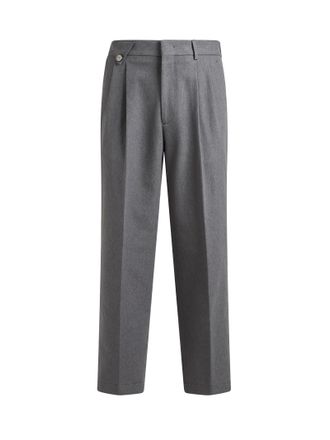 Etro Pure Wool Trousers - Gray