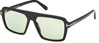 Tom Ford Vincent Green Photochromatic Square Mens Sunglasses FT1176 01N 56