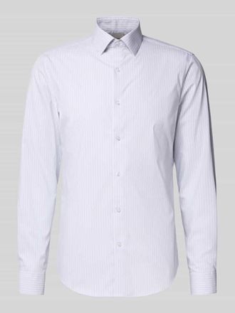 Calvin Klein Slim Fit Business-Hemd mit Kentkragen in Bleu, Gr&ouml;&szlig;e 39