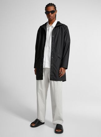 Rains Mens Long minimalist raincoat