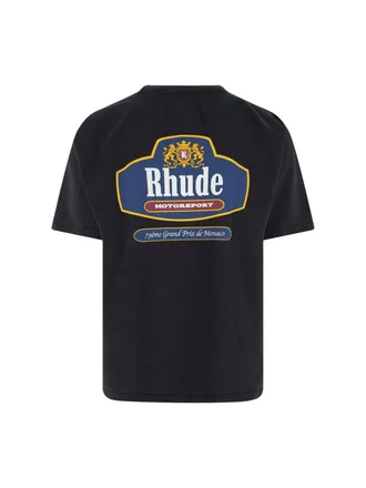 Rhude Mens T-Shirts And Polos Black Cotton