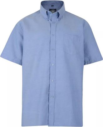Generic Oxford Short Sleeve Shirts Big Mens Casual 2XL 3XL 4XL 5XL 6XL 7XL 8XL (Denim, 3XL)