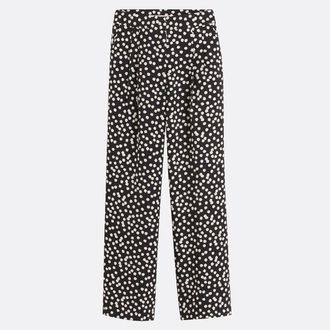 La Redoute Collections Broek met hoge taille en wijde pijpen met stippenprint