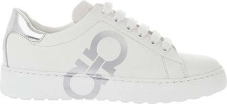 Ferragamo White Leather Sneakers