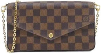 Louis Vuitton Pre-owned Pochette Schoudertas - Dames - Vintage Clutch - Bruin - ONE Size - Vintage