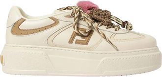 Fendi Platform Sneakers - Dames - Sneakers - Beige - 40 EU - Schoenen
