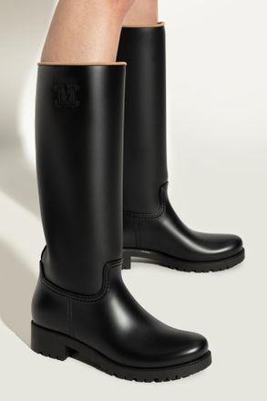 Max Mara Boots With Logo, Womens, Black