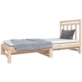 vidaXL vidaXL Pull-out Day Bed without Mattress 2x(90x190) cm