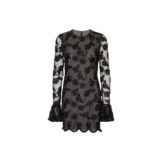 Rotate Rotate Birger Christensen, Kleedjes, Dames, Zwart, L, Polyester, Rositana Jurk