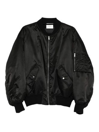 Saint Laurent button-fastening bomber jacket - Black