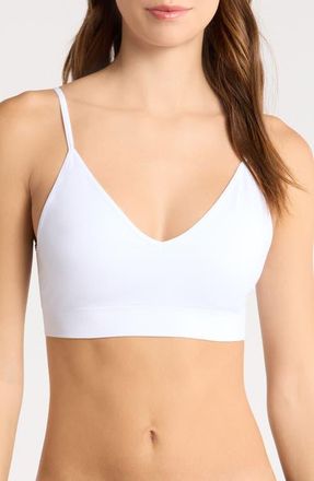 Nordstrom Seamless Bralette in White at Nordstrom, Size X-Large
