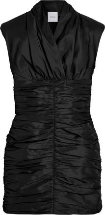 Patou open-back mini dress - women - Recycled Polyester - 40 - Black